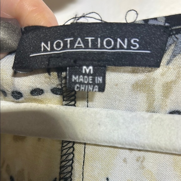 Notations Smocked Black and Cream Sundress - Picture 2 of 3